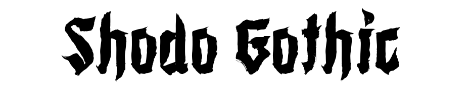 Shodo Gothic Font Download Free